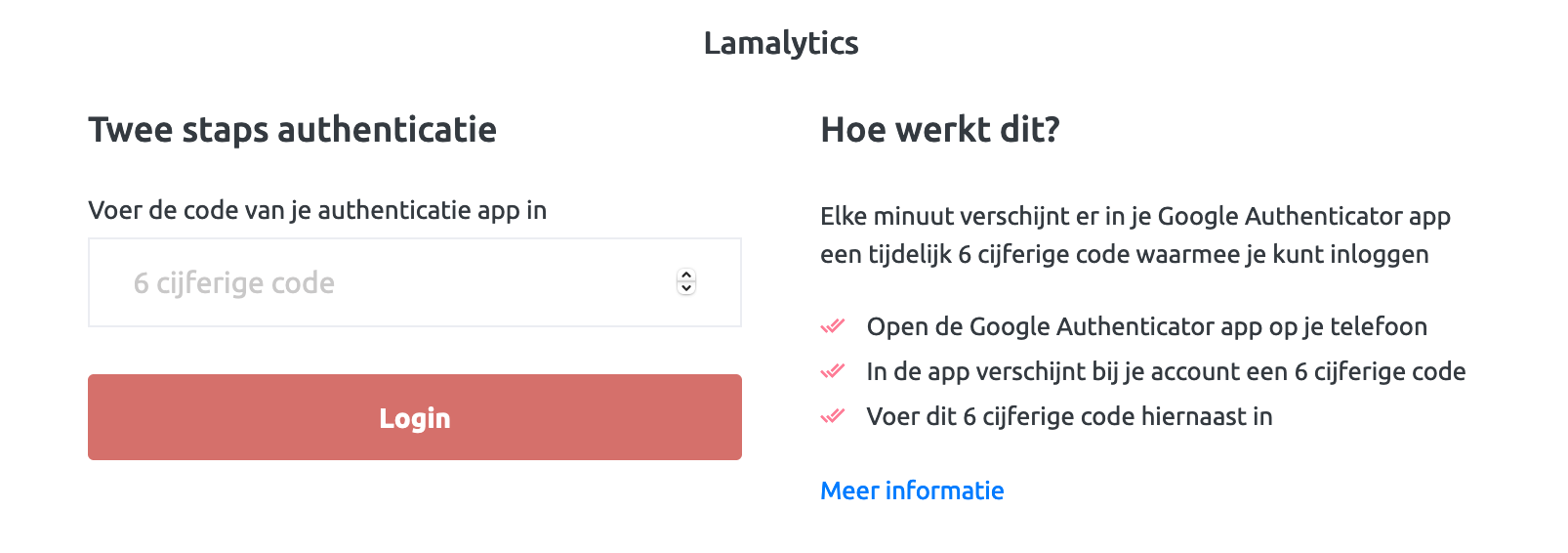 2 staps authenticatie