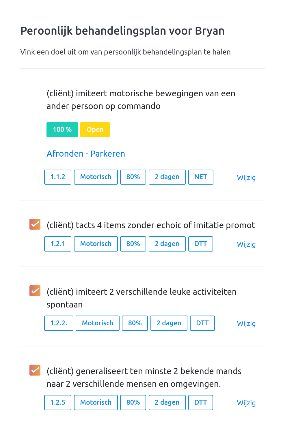 Behandelingsplan